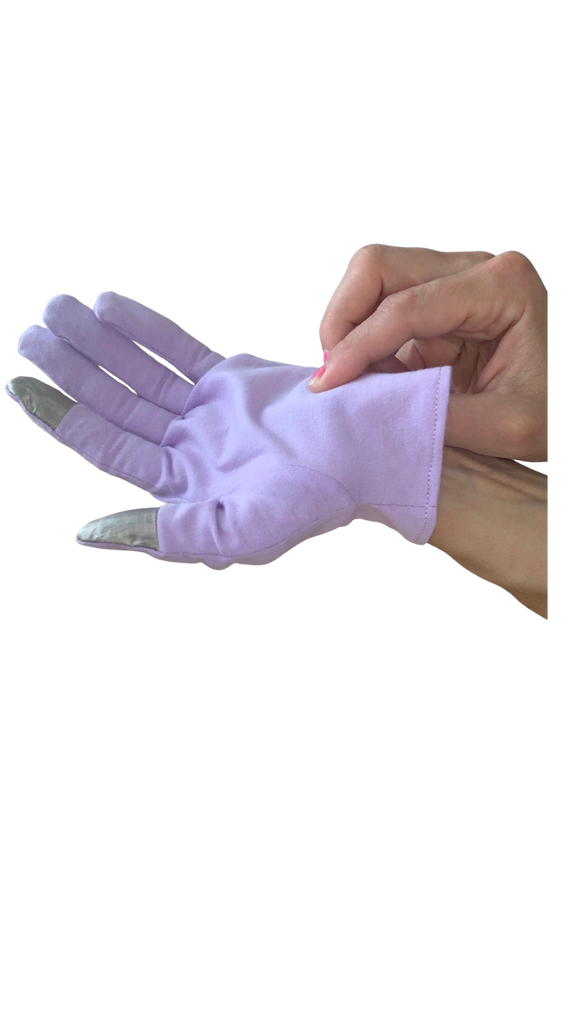Keine Chance für rauen und strapazierte Hände - Baumwollhandschuhe für die Nacht mit Touchscreenfunction