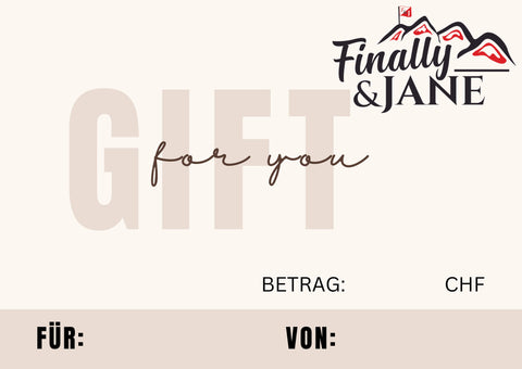 Finally& Jane Geschenkgutschein / Gift Voucher 🎁